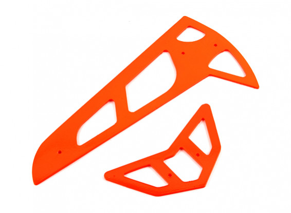 Neon Orange fibra de vidrio horizontal / vertical Aletas Trex 600