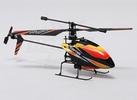 Hobbyking FP100 de 2,4 GHz de 4 canales Micro Modo Helicóptero 1 (RTF)