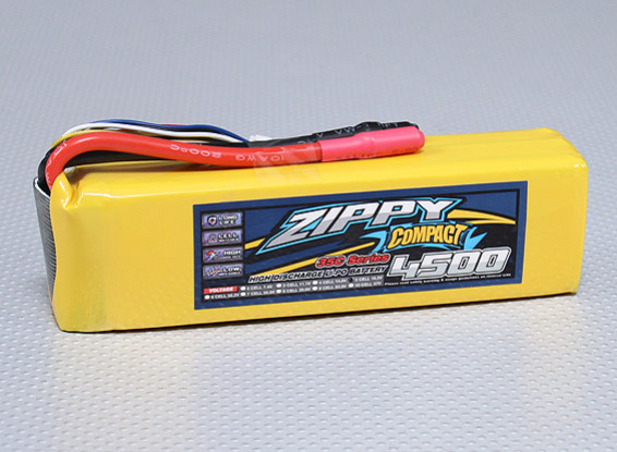 ZIPPY Compacto 4500mAh paquete 5S Lipo 35C