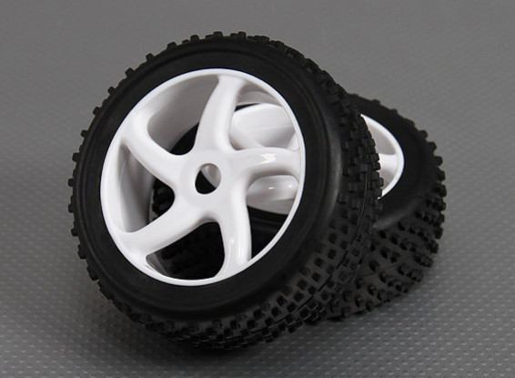 1/8 Buggy rueda / neumático de 17 mm Hex (2pcs / bolsa)