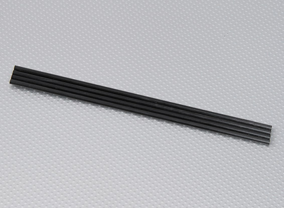 Turnigy HAL fibra de carbono vertical resbalón de aterrizaje de Rod 5 mm x 250 mm (4pcs / bolsa)