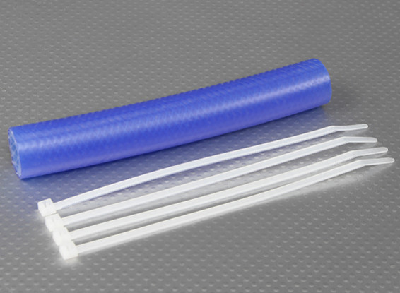 Heavy Duty de silicona de escape acoplador de tubería 152x15mm (azul)