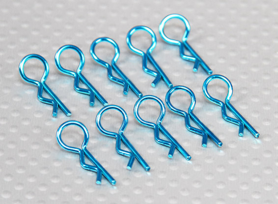 -Pequeño anillo 45 clips Deg cuerpo (azul) (10 piezas)