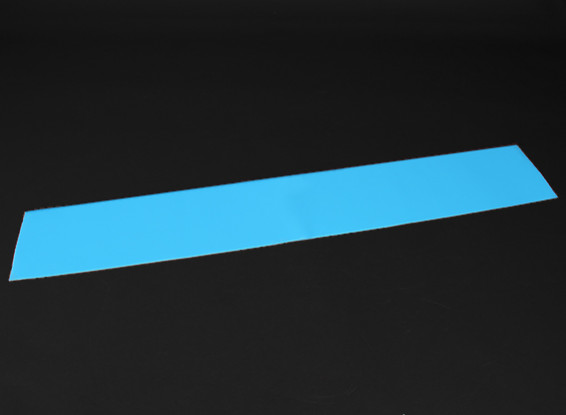 Luminiscente (brillan en la oscuridad) auto-adhesivo de la película (azul) - 1200 mm x 200 mm