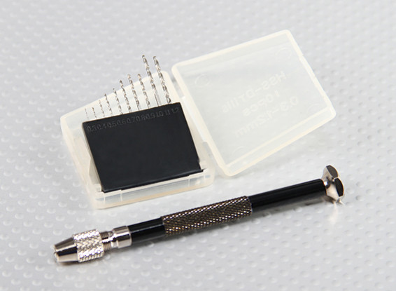 Pin Vice y conjunto de bits (0.3-1.2mm)