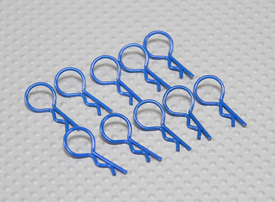 Medio de anillos de clips para el cuerpo (azul marino) (10 piezas)