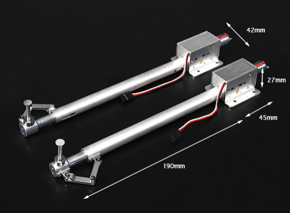 Turnigy Full Metal Servoless retracción con 190 mm Oleo piernas (par)