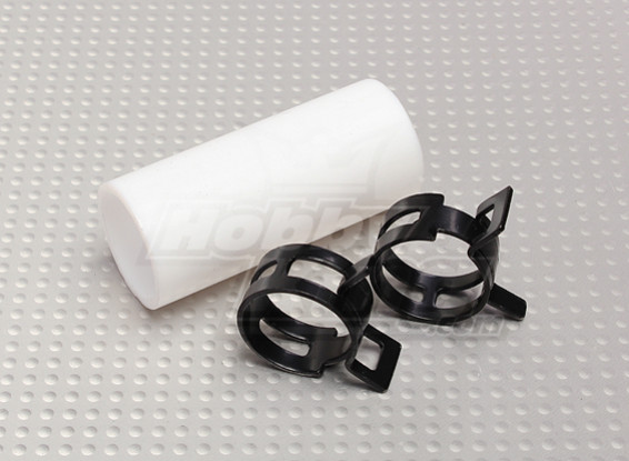 Acoplador de teflón con clips (22 mm) de tuberías para Silenciador