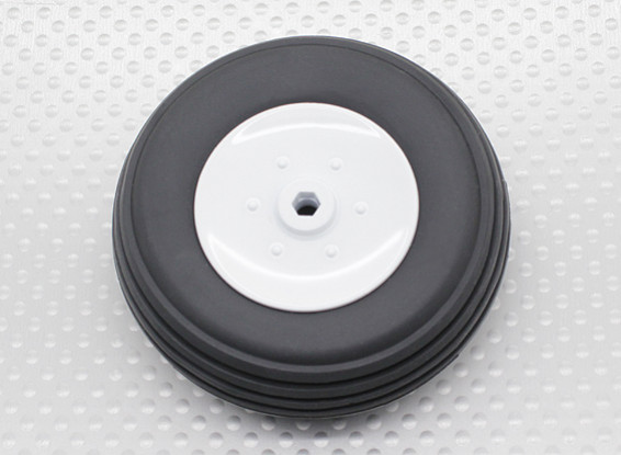 Turnigy 65mm de plástico de ruedas / neumáticos de caucho Eje 4 mm