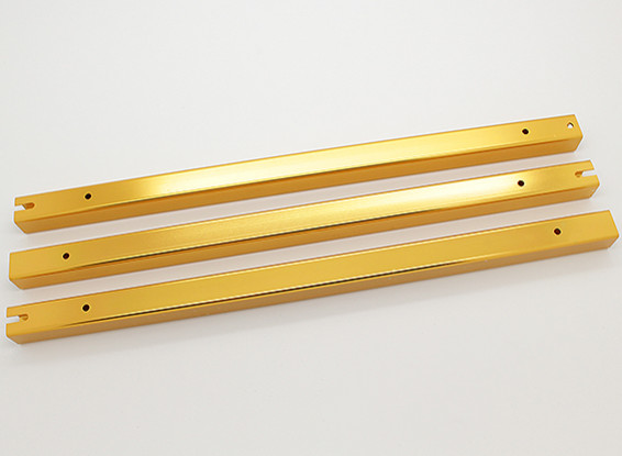 Hobbyking Y650 Plaza Escorpión aluminio Boom Set (amarillo de oro) (3pcs / bolsa)