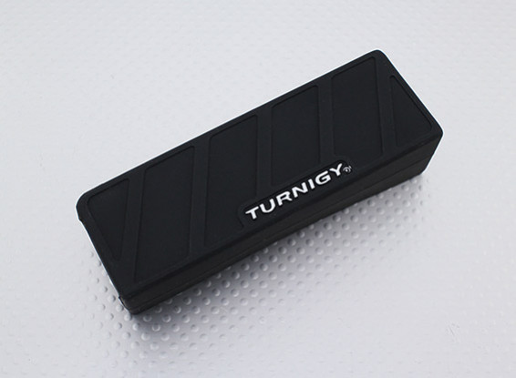 Turnigy de silicona protector de la batería de Lipo (1600-2200mAh 3S-4S Negro) 110x35x25mm