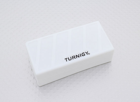 Turnigy suave de silicona protector de la batería de Lipo (3S 1000-1300mAh blanco) 74x36x21mm