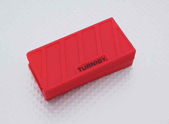 Turnigy suave de silicona protector de la batería de Lipo (3S 1000-1300mAh rojo) 74x36x21mm