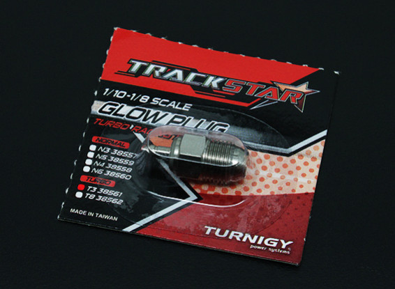 TrackStar 1/10 ~ de 1/8 escala Turbo de bujías incandescentes No.3 (HOT)