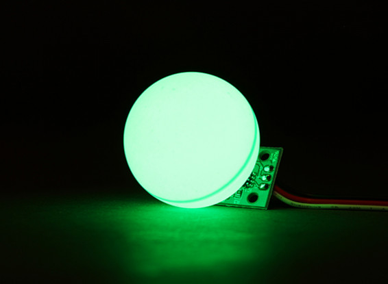 LED verde PCB estroboscópico 3.3 ~ 6.0V con la bola del difusor