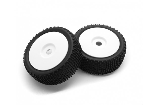 HobbyKing 1/8 Escala K Spec Rally del plato de la rueda / neumático de 17 mm Hex (blanco)