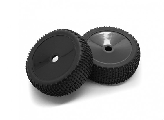 HobbyKing 1/8 Escala K Spec Rally del plato de la rueda / neumático de 17 mm Hex (Negro)