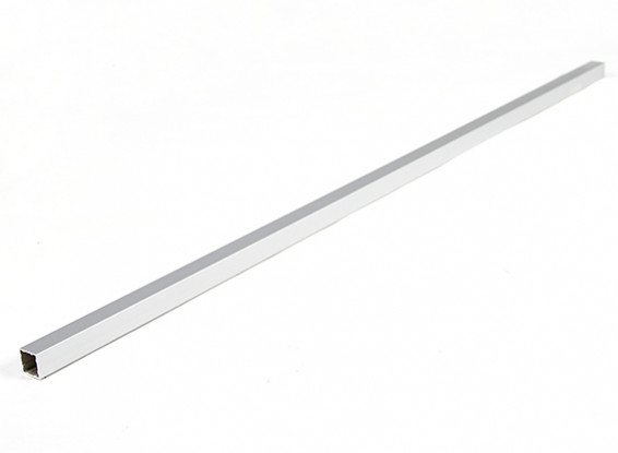 Aluminio Tubo cuadrado de bricolaje Multi-Rotor 12.8x12.8x600mm (.5Inch) (plata)