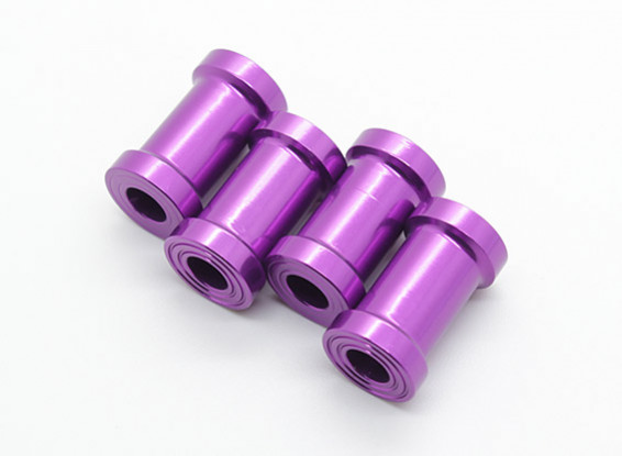 20 mm CNC de aluminio Soportes de separación (púrpura) 4pcs