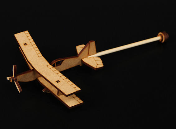Práctica final del palillo plano cortado con láser Modelo de madera (Kit)