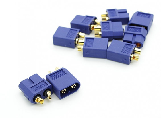 Nylon azul conectores XT60 Hombre / Mujer (5 pares) GENUINO