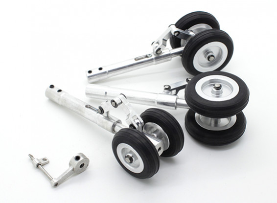 Aleación Oleo Strut Set con anti-rotación de Enlace y las ruedas de 3 mm Pin (triciclo)