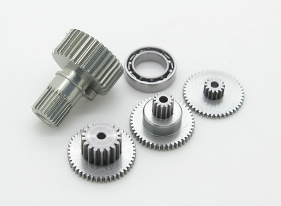 Engranaje de reemplazo de conjunto para RJX FS-0391HV del engranaje del metal de tamaño medio servo de cola