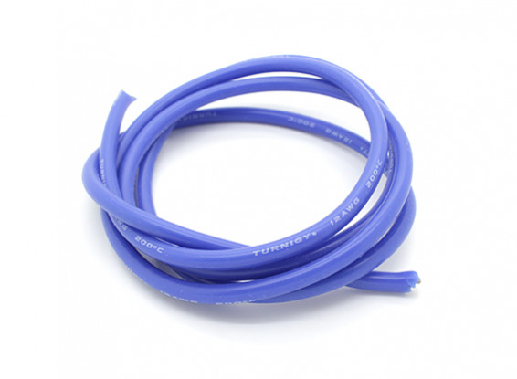 Turnigy Pure-silicona de alambre 12 AWG 1m (azul)