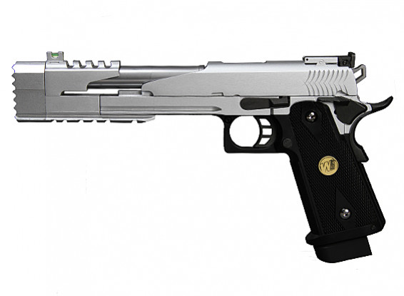 WE Hi-CAPA 7 pulgadas del dragón B GBB Pistola (plata)