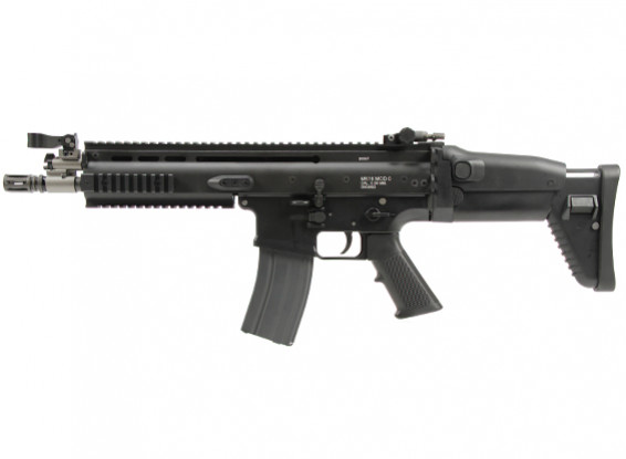 WE SCAR-L cámara abierta GBB Rifle (Negro)