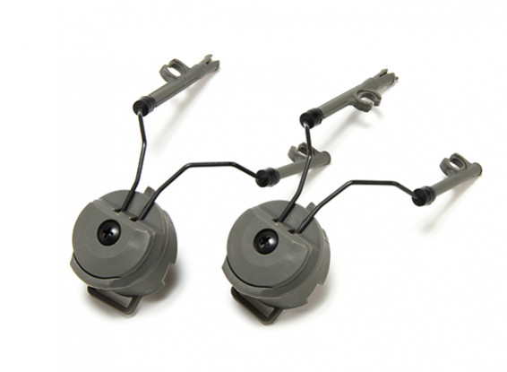 Adaptador para montaje FMA Casco Peltor para auriculares (verde del follaje)