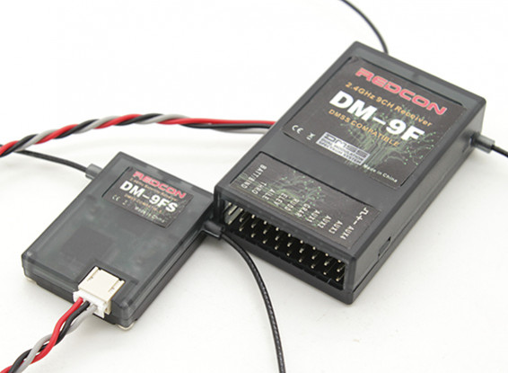 DM9F y DM9FS 2,4 GHz DMSS receptor y satélite (los juegos de la serie JR XG)