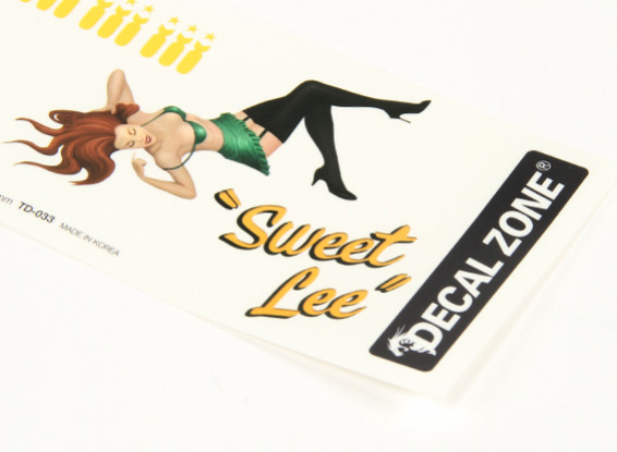 Arte de la nariz - Sweet Lee 250 x 85 mm auto-adhesivo de la etiqueta Conjunto