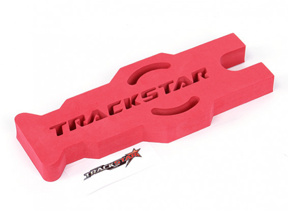 TrackStar 1/10 y 1/12 Touring Escala / Mantenimiento Pan soporte del coche (rojo) (1 unidad)