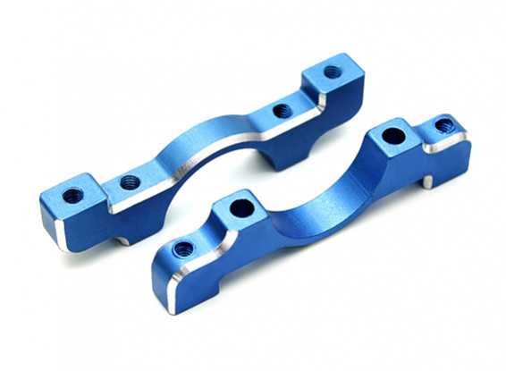 Azul anodizado CNC de aluminio tubo de sujeción 16 mm Diámetro