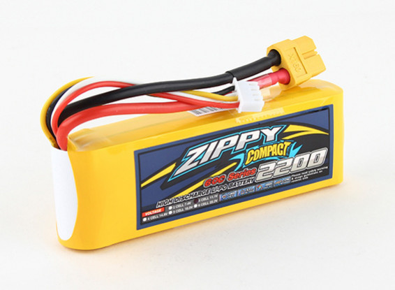 ZIPPY Compacto 2200mAh 3S 60C Lipo Pack de