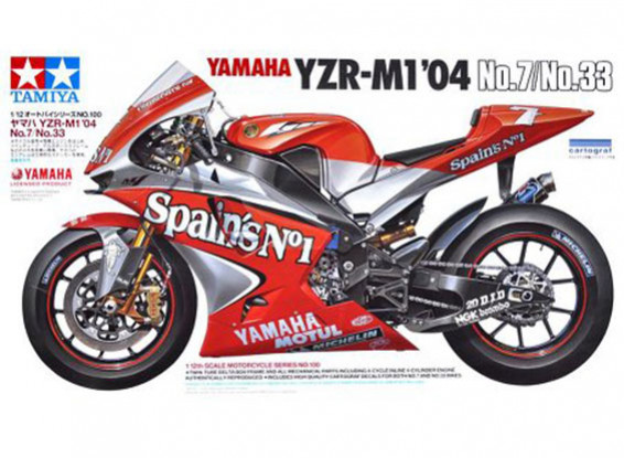 Kit de Tamiya 1/12 de la escala Yamaha YZR-M1 Modelo Plástico