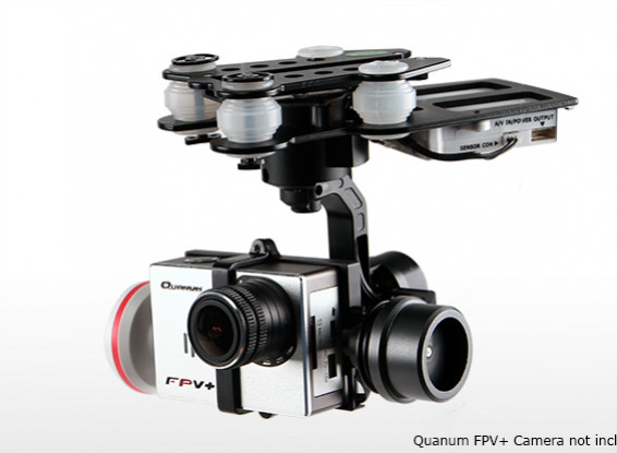 Quanum Q-3D sin escobillas de 3 ejes cardán de la cámara (apto para Nova, scout X4, Fantasma, QR X350, etc.)