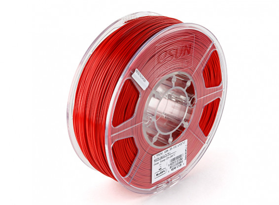Impresora 3D ESUN 1.75mm Filamentos del ABS rojo 1kg rollo