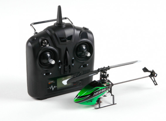 HiSky HFP80 V2 Mini RC helicóptero de paso fijo Modo 2 (Ready-To-Fly)