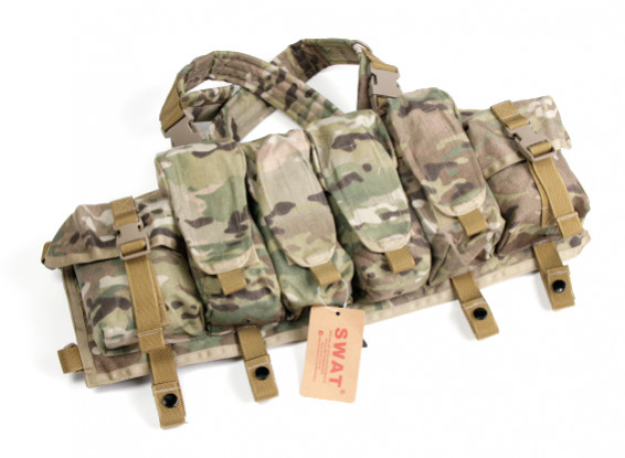 SWAT Cordura AK frontal del pecho bolsas (multicámara)