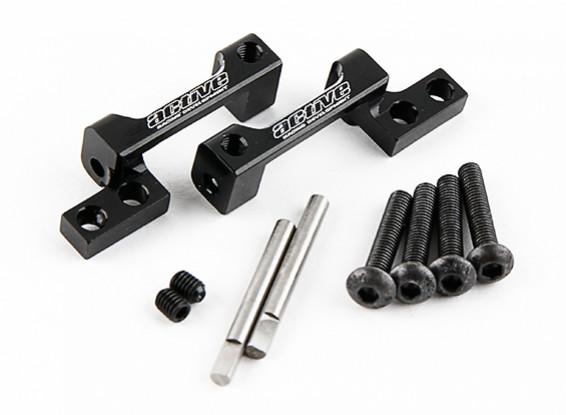 Hobby activa de aluminio del brazo superior de un montaje para Yokomo DIB (Negro)