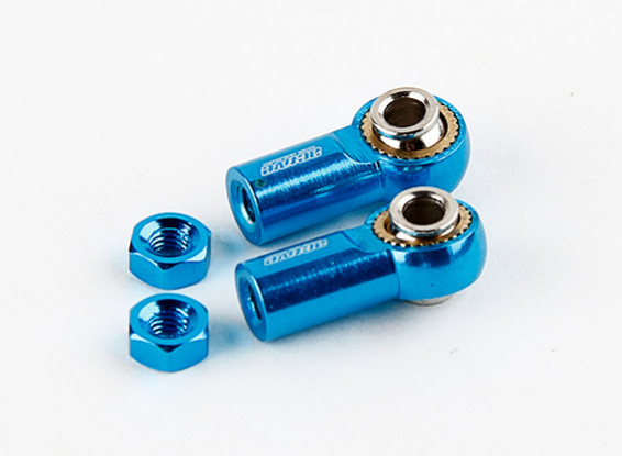 Activo 20mm Hobby aluminio universal Ballend (azul)