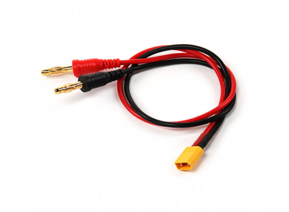XT30 cable de carga con conectores banana de 4 mm.
