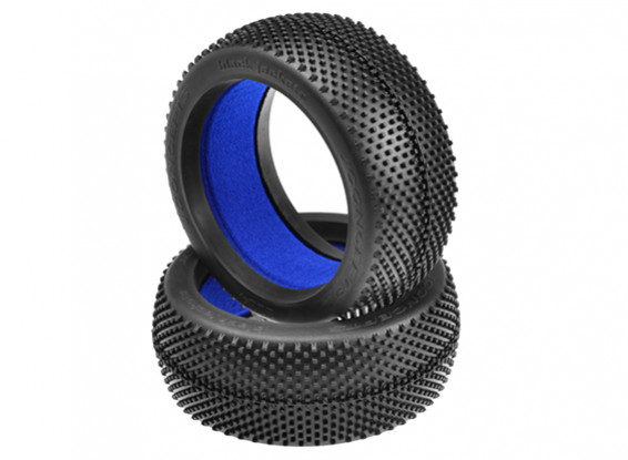 JConcepts chaquetas negras 1 / 8th Neumáticos Buggy - Blue (suave) Compuesto