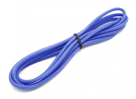 Turnigy alta calidad de silicona 16AWG Wire 1m (azul)