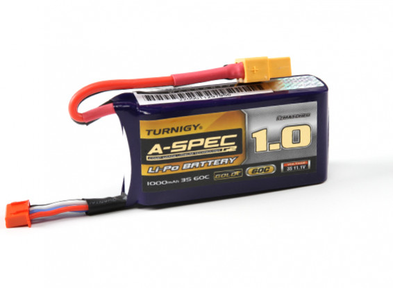 Turnigy nano-tecnología A-SPEC G2 1000mah 3S 60 ~ 90C Lipo Pack de