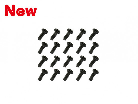 Gaui 100 y 200 Tornillos autorroscantes negros (1.4x4) X20pcs