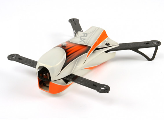 RJX CAOS 330 FPV Racing Quadcopter de células sólo (naranja)