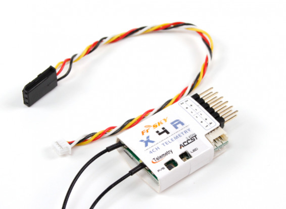 FrSky X4R 4 canales receptor de 2,4 GHz ACCST (w / telemetría) (2015 versión de la UE)